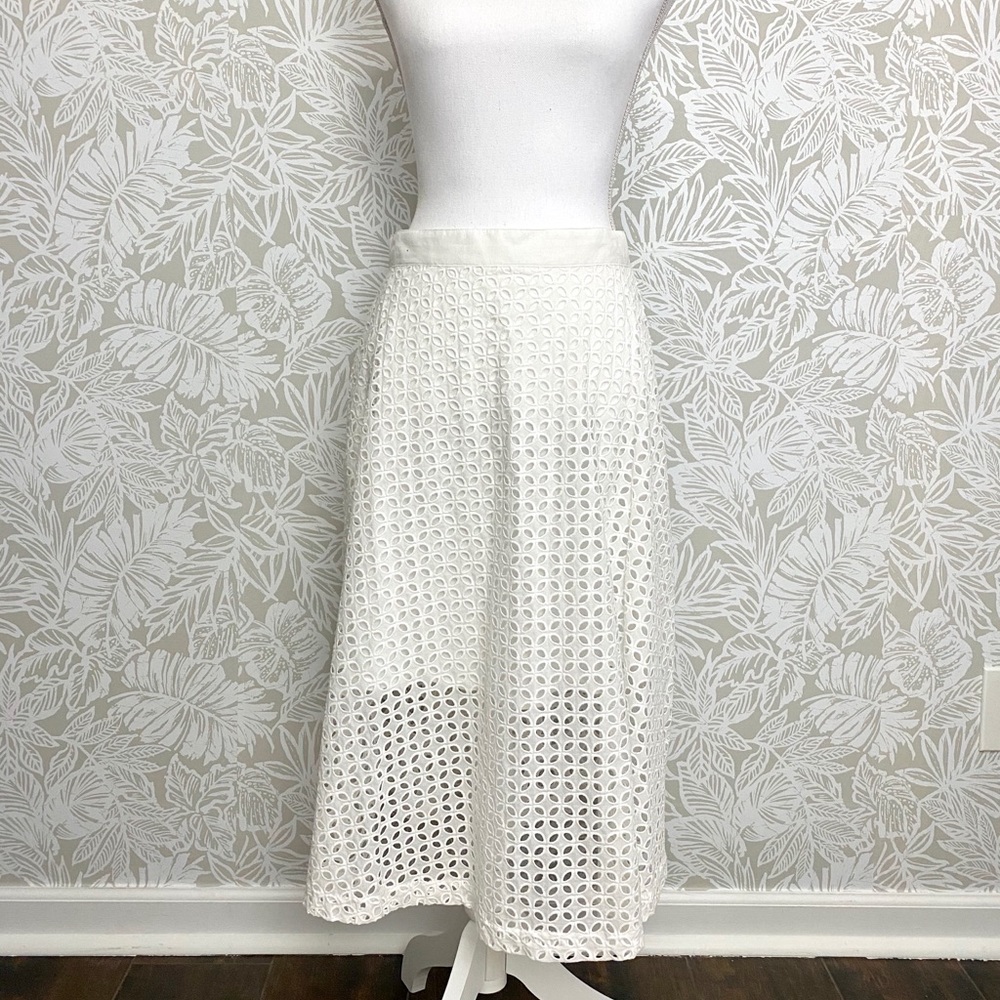 Elle white eyelet Skirt